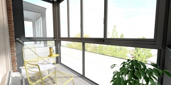 Установка теплоизоляционного материла для балкона и объединение с жилой комнатой.
